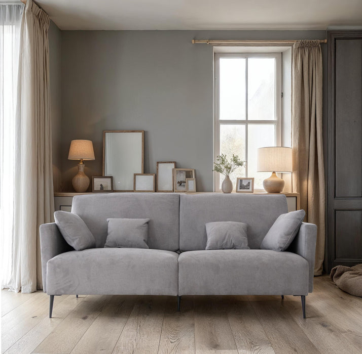 ESF Furniture - Monroe Living Room Set in Grey - MONROE-4