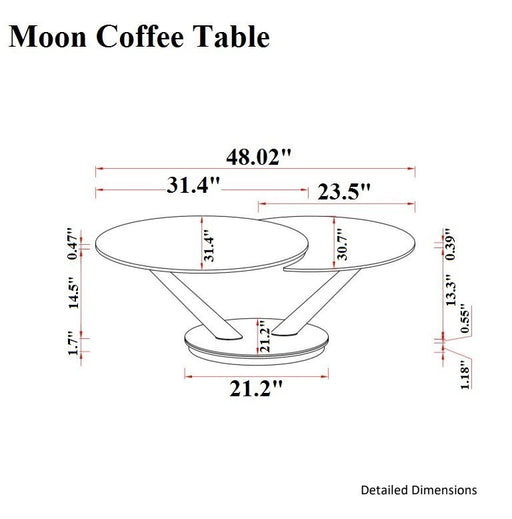 J&M Furniture - Moon Coffee Table - 17436-CT - GreatFurnitureDeal