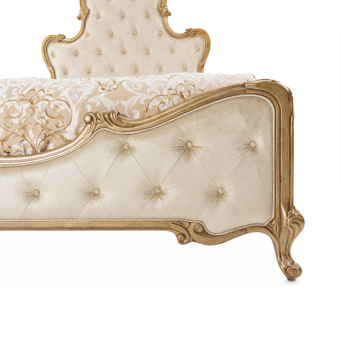 AICO Furniture - Platine de Royale 3 Piece Queen Bedroom Set in Champagne - N09000QNPL3-101-3SET - GreatFurnitureDeal