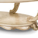 AICO Furniture - Platine de Royale Oval Cocktail Table Champagne - N09201-201 - GreatFurnitureDeal