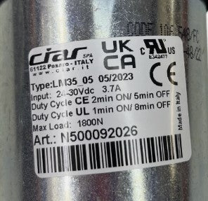 Ciar Linear Actuator Motor for Power Recliners and Lift Chairs - LM35_05 / N500092026 - GreatFurnitureDeal