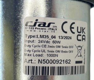 Ciar Linear Actuator Motor for Power Recliners and Lift Chairs - LM35_04 / N500092162 - GreatFurnitureDeal