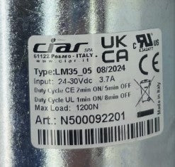 Ciar Linear Actuator Motor for Power Recliners and Lift Chairs - LM35_05 / N500092201 - GreatFurnitureDeal