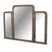 AICO Furniture - Roxbury Park Vanity Desk & Mirror in Slate - N9006207-068-220 - GreatFurnitureDeal