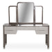 AICO Furniture - Roxbury Park Vanity Desk & Mirror in Slate - N9006207-068-220 - GreatFurnitureDeal