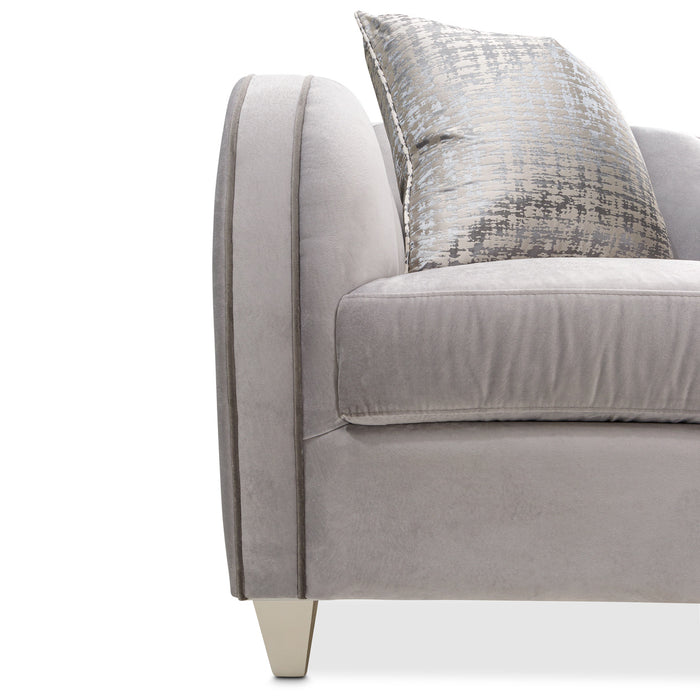 AICO Furniture - Roxbury Park 3 Piece Living Room Set in Slate - N9006815-STEEL-220-3SET