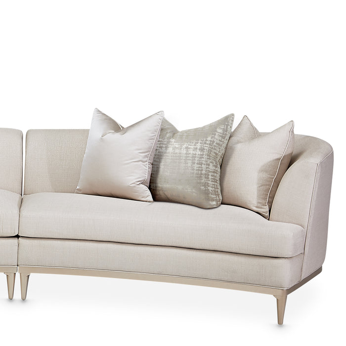 AICO Furniture - Malibu Crest 3 Piece Sofa in Pearl Chardonnay - N9007-3PC-PEARL-822 - GreatFurnitureDeal