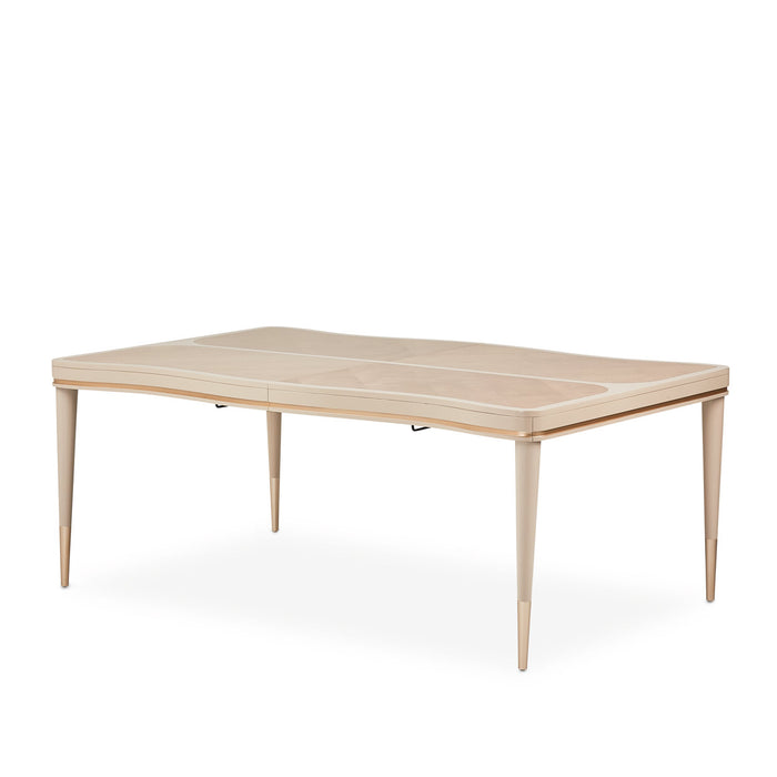 AICO Furniture - Malibu Crest 9 Piece Rectangular Dining Table Set in Blush - N9007000DRS9-131