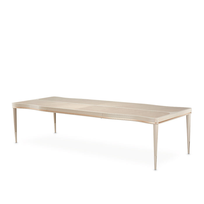 AICO Furniture - Malibu Crest 7 Piece Rectangular Dining Table Set in Blush - N9007000-131-7SET