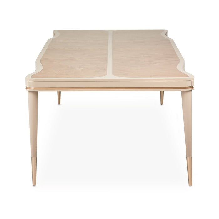 AICO Furniture - Malibu Crest 9 Piece Dining Room Set in Chardonnay - N9007001-101-822-9SET