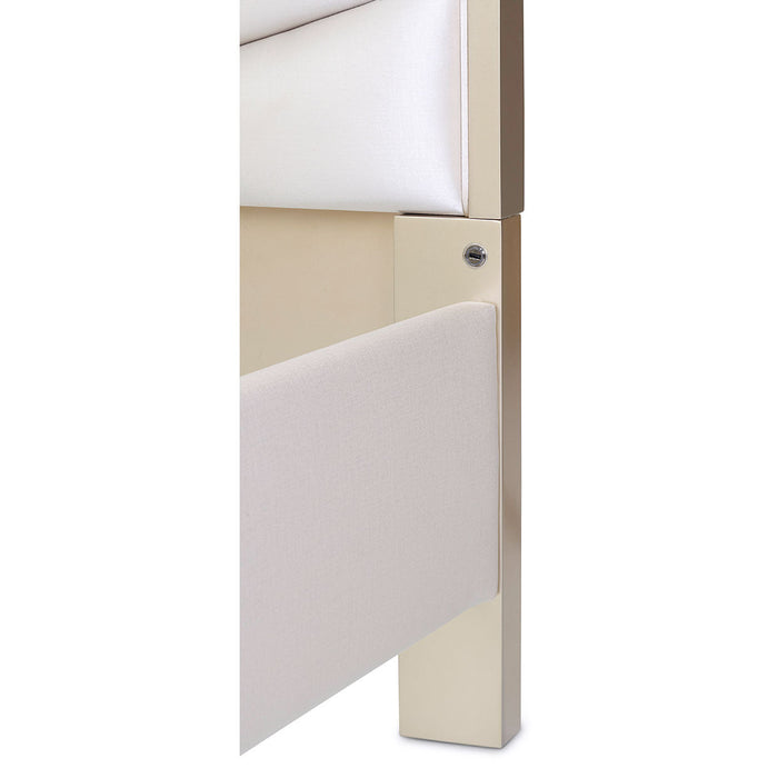 AICO Furniture - Malibu Crest 6 Piece Queen Scalloped Panel Bedroom Set - N9007000QN3-822-6SET