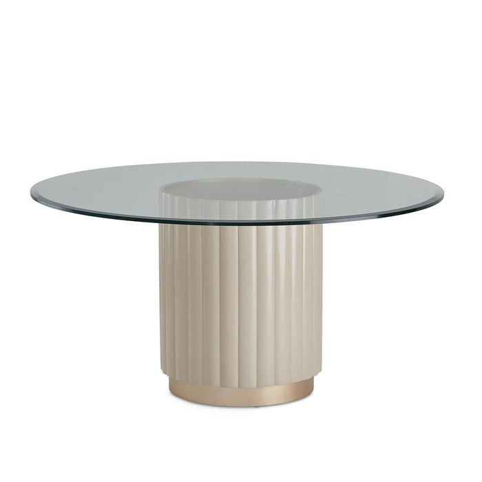 AICO Furniture - Malibu Crest 5 Piece Dining Table Set in Chardonnay - N9007001-101-822-5SET
