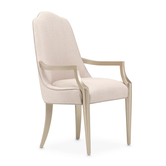 AICO Furniture - Malibu Crest Asmb.Arm Chair Chardonnay -Set of 2- N9007004A-822