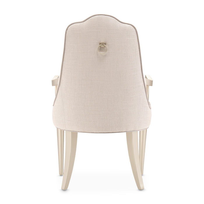 AICO Furniture - Malibu Crest Asmb.Arm Chair Chardonnay -Set of 2- N9007004A-822 - GreatFurnitureDeal