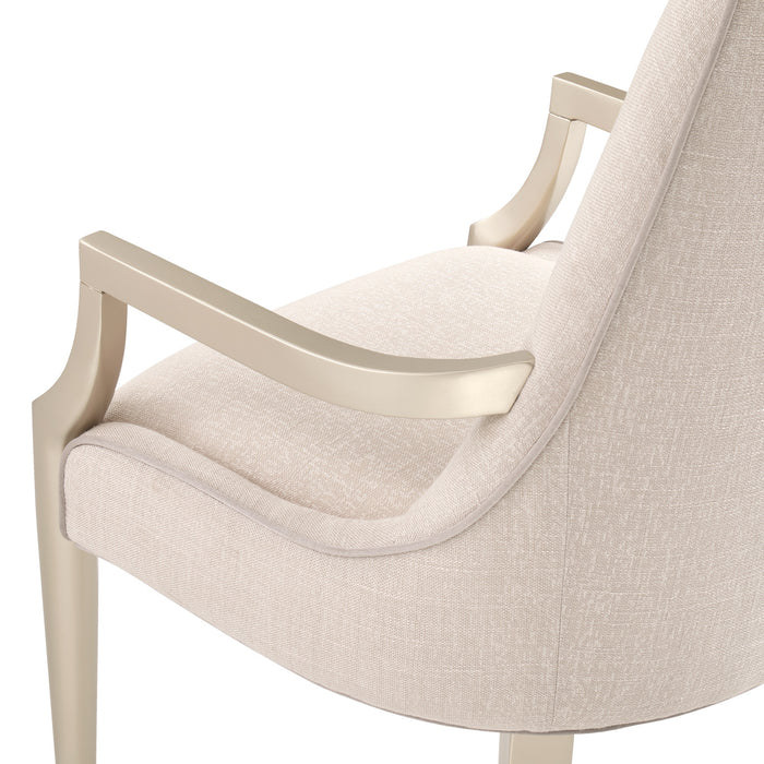 AICO Furniture - Malibu Crest Asmb.Arm Chair Chardonnay -Set of 2- N9007004A-822
