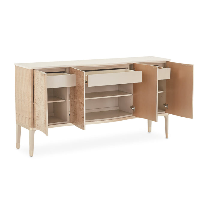 AICO Furniture - Malibu Crest Sideboard in Blush - N9007007-131 - GreatFurnitureDeal