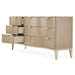 AICO Furniture - Malibu Crest 5 Piece California King Scalloped Panel Bedroom Set - N9007000CK3-822-5SET - GreatFurnitureDeal