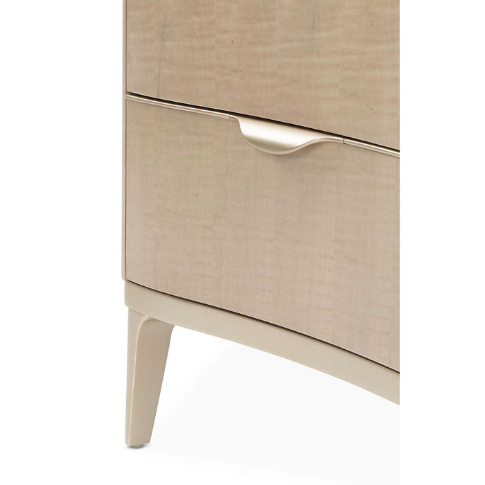 AICO Furniture - Malibu Crest Dresser and Mirror in Blush - N9007050-60-131