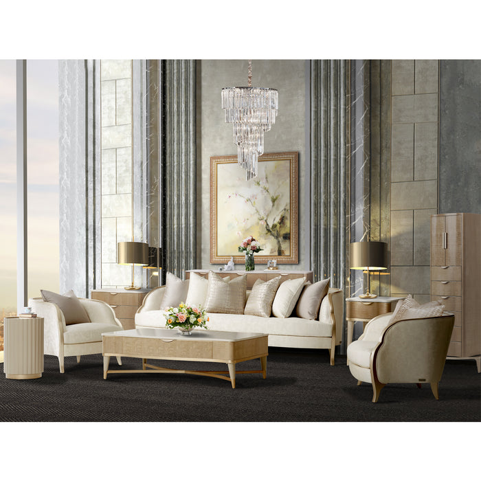 AICO Furniture - Malibu Crest"End Table in Blush - N9007202-131