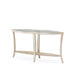 AICO Furniture - Malibu Crest"Console Table w/Glass in Chardonnay - N9007223-822 - GreatFurnitureDeal