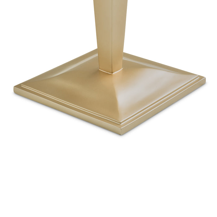 AICO Furniture - Malibu Crest"Round Pedestal Tea Table in Chardonnay - N9007225-822