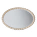 AICO Furniture - Malibu Crest"Oval Wall Mirror"Chardonnay - N9007260-822 - GreatFurnitureDeal