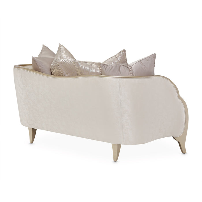 AICO Furniture - Malibu Crest"Loveseat in Chardonnay - N9007825-CLDWH-822