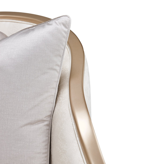 AICO Furniture - Malibu Crest Chair And Half CLDWH Chardonnay - N9007838-CLDWH-822