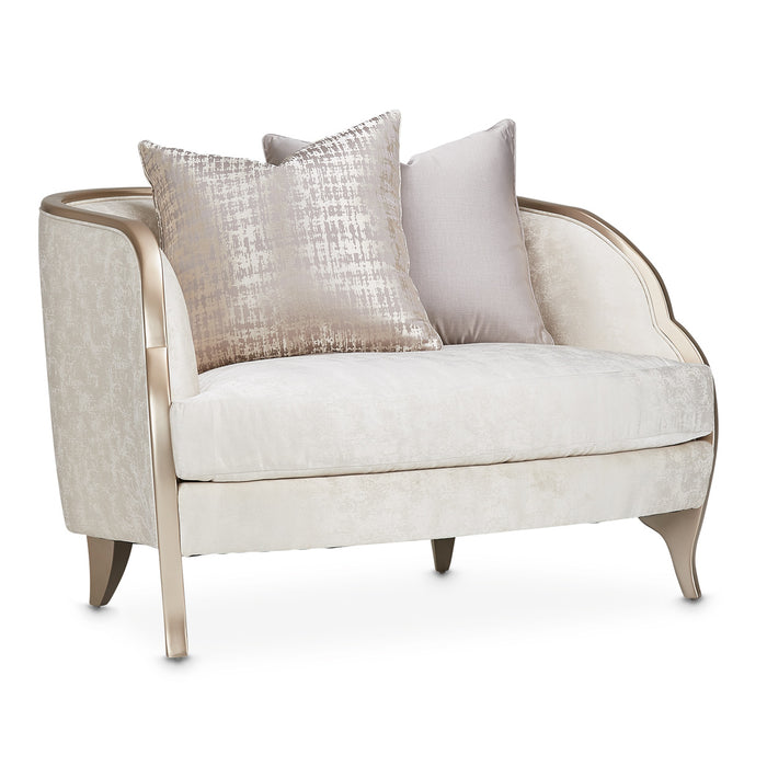 AICO Furniture - Malibu Crest Chair And Half CLDWH Chardonnay - N9007838-CLDWH-822 - GreatFurnitureDeal