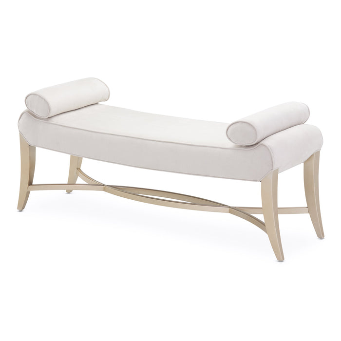 AICO Furniture - Malibu Crest Bed Bench in Chardonnnay - N9007904-822