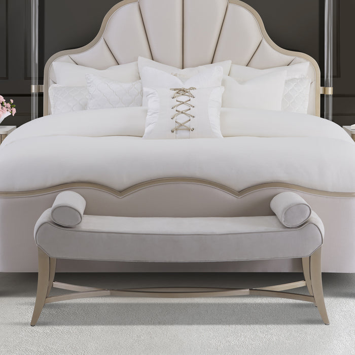 AICO Furniture - Malibu Crest Bed Bench in Chardonnnay - N9007904-822 - GreatFurnitureDeal