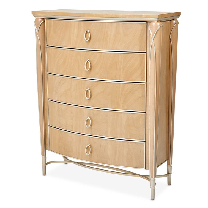 AICO Furniture - Villa Cherie"Highboy Chest"Caramel - N9008070-134 - GreatFurnitureDeal