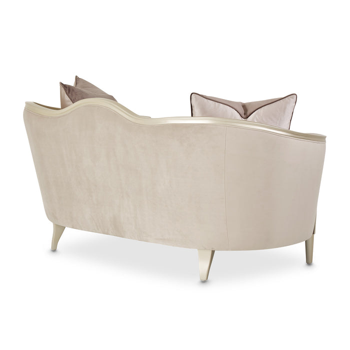 AICO Furniture - Villa Cherie Loveseat in Hazelnut - N9008825-PRCNI-410 - GreatFurnitureDeal