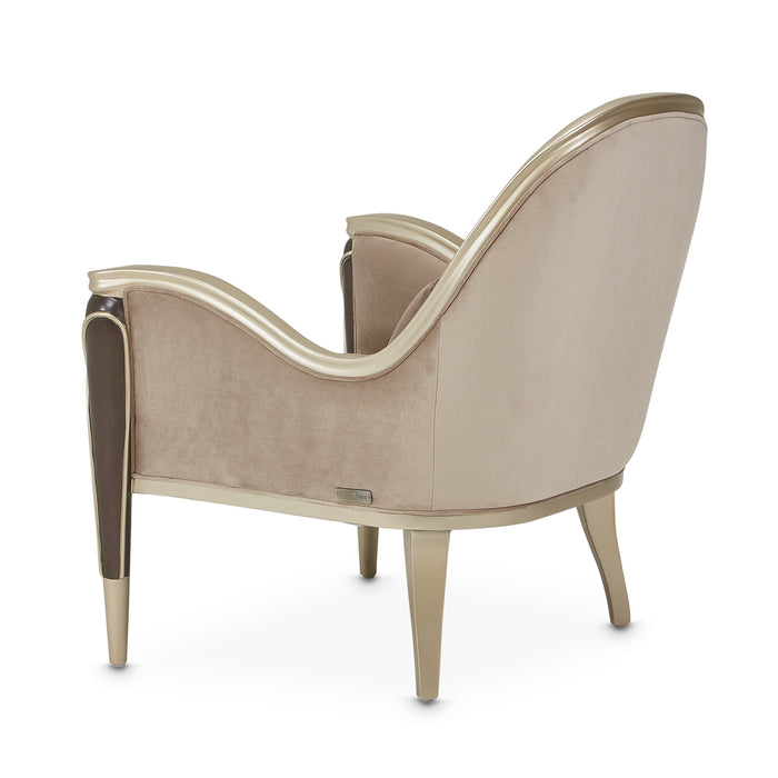 AICO Furniture - Villa Cherie"Accent Chair Porcini in Hazelnut - N9008834-PRCNI-410 - GreatFurnitureDeal