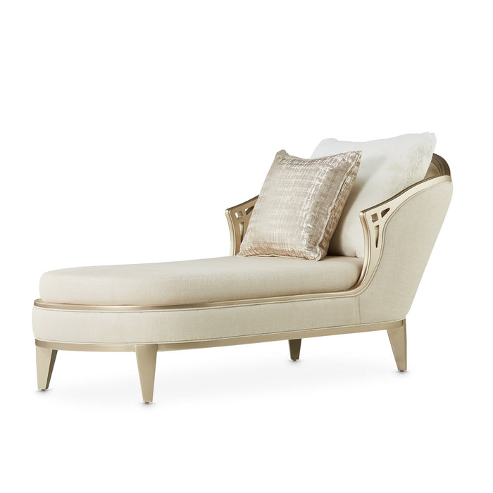 AICO Furniture - Villa Cherie Chaise in Caramel - N9008845-PEARL-134 - GreatFurnitureDeal
