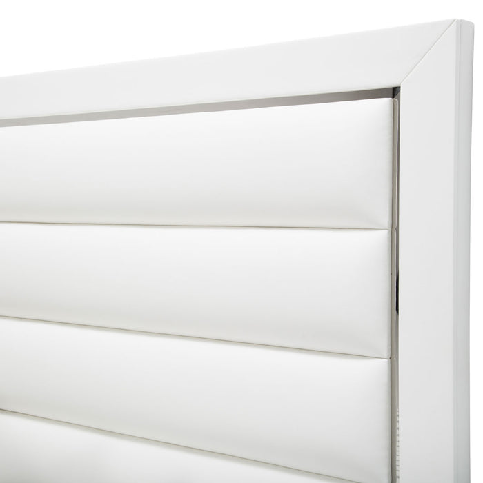 AICO Furniture - State St. California King Upholstered Panel Bed - N9016000CKP-116 - GreatFurnitureDeal