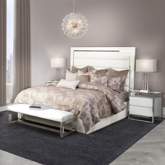 AICO Furniture - State St. California King Upholstered Panel Bed - N9016000CKP-116 - GreatFurnitureDeal