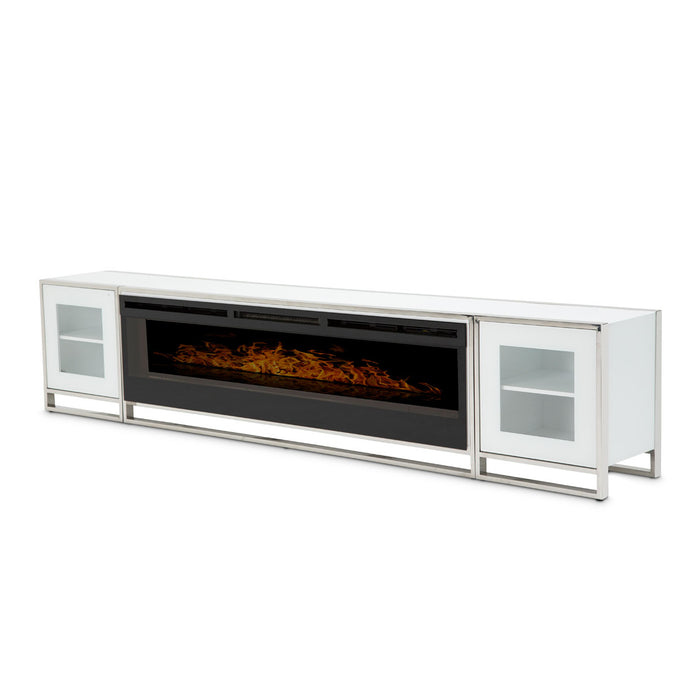 AICO Furniture - State St Fireplace W/Left And Right Cabinets And Fireplace Insert - N9016220-221-116
