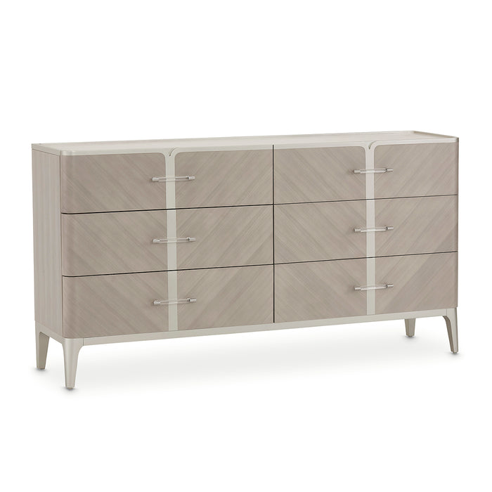AICO Furniture - Lanterna"Dresser"Silver Mist - N9032050-823