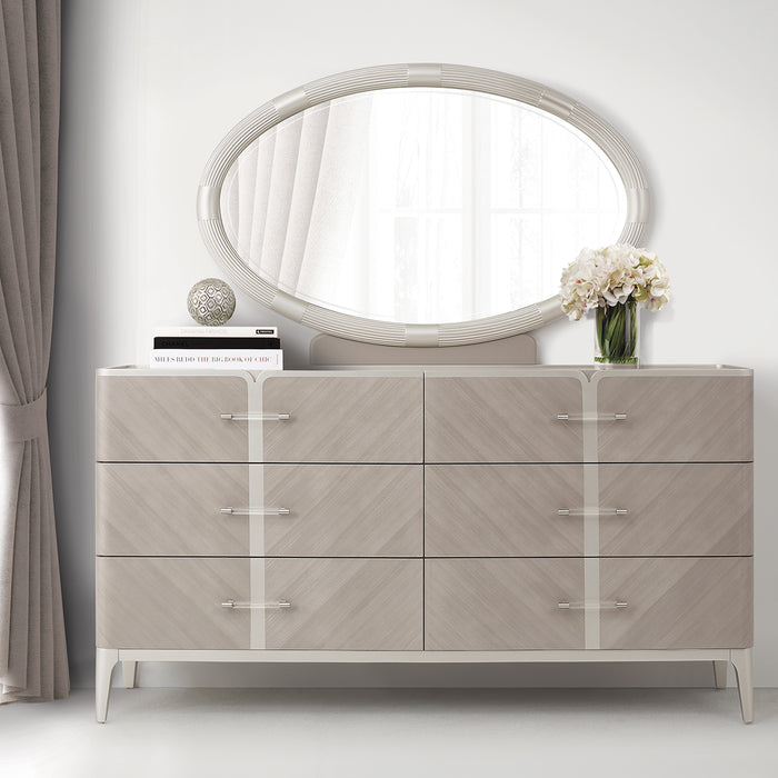 AICO Furniture - Lanterna"Dresser"Silver Mist - N9032050-823 - GreatFurnitureDeal