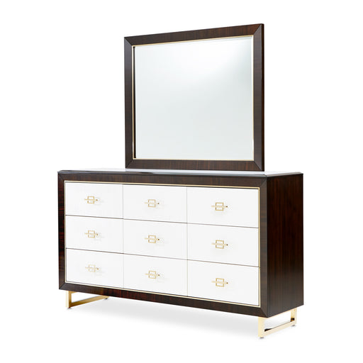 AICO Furniture - Belmont Place Wall Mirror - Espresso - N9085260-409 - GreatFurnitureDeal