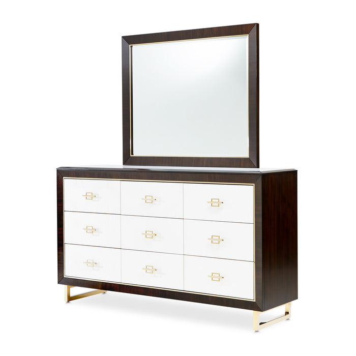 AICO Furniture - Belmont Place Wall Mirror - Espresso - N9085260-409 - GreatFurnitureDeal