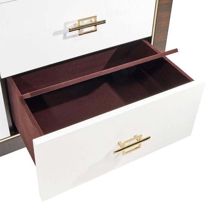 AICO Furniture - Belmont Place 7 Piece Queen Upholstered Bedroom Set - Espresso - N9085000QN3-409-7SET