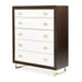 AICO Furniture - Belmont Place 5-Drawer Chest - Espresso - N9085070SA-409 - GreatFurnitureDeal