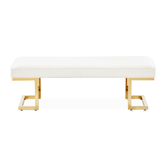 AICO Furniture - Belmont Place Bed Bench - Bright Gold - N9085904-806 - GreatFurnitureDeal