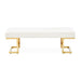 AICO Furniture - Belmont Place Bed Bench - Bright Gold - N9085904-806 - GreatFurnitureDeal