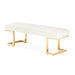 AICO Furniture - Belmont Place Bed Bench - Bright Gold - N9085904-806 - GreatFurnitureDeal