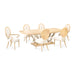 AICO Furniture - Camellia Field Rectangular Pedestal Dining Table in Caramel - N9090002-134 - GreatFurnitureDeal