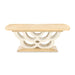 AICO Furniture - Camellia Field Rectangular Pedestal Dining Table in Caramel - N9090002-134 - GreatFurnitureDeal