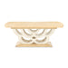 AICO Furniture - Camellia Field Rectangular Pedestal Dining Table in Caramel - N9090002-134 - GreatFurnitureDeal